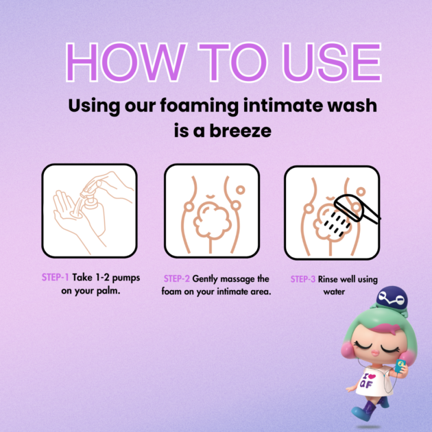 How to use UH Herbal intimate Wash